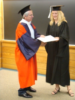 Dietrich receives her degree
