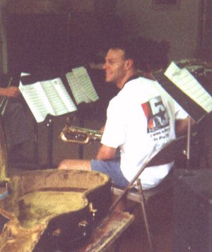 Ralph rehearses with jazz combo