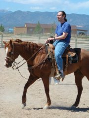 Stephen riding horse